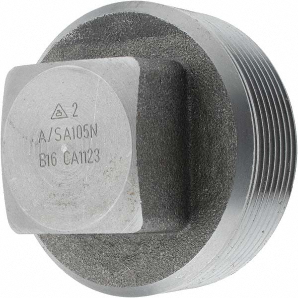 Black Square Plug: 2"