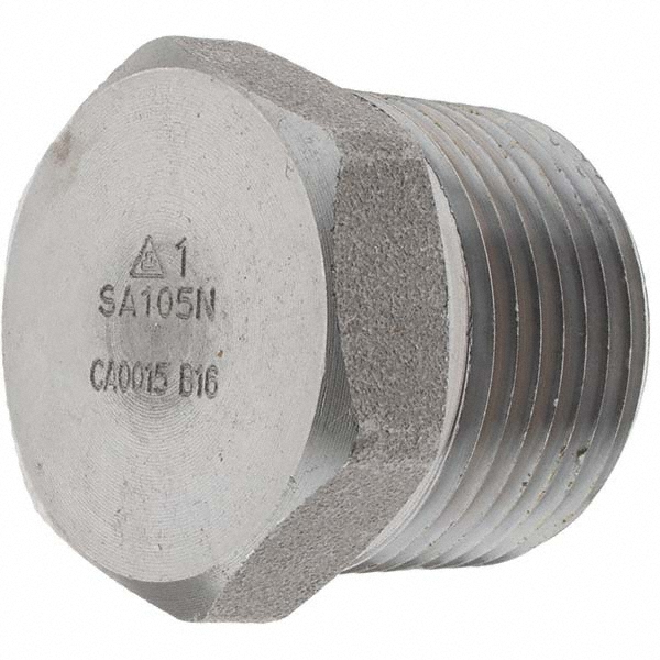 Black Hex Plug: 1"