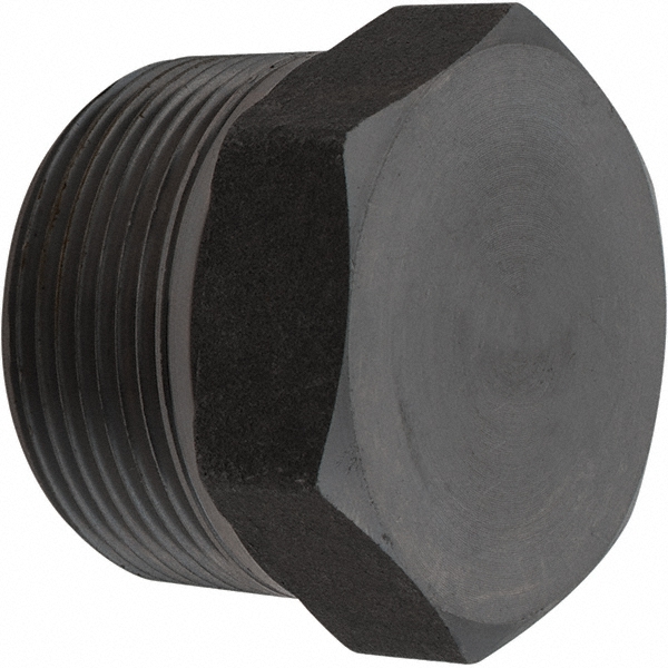 Black Hex Plug: 1-1/2"