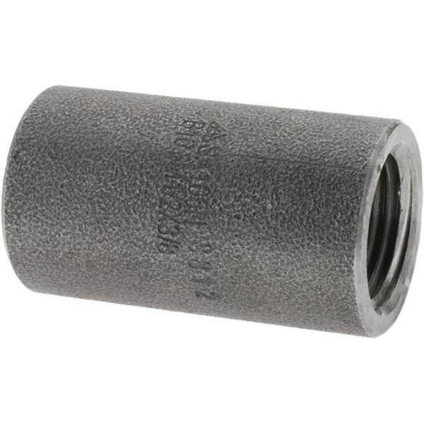 Black Reducing Coupling: 1/2 x 3/8"