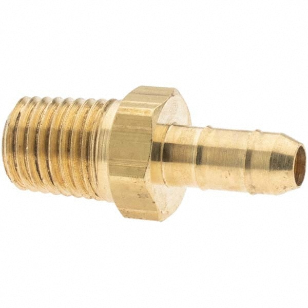 Barbed Tube Male Connector: Multiple Barbs, 1/16-27