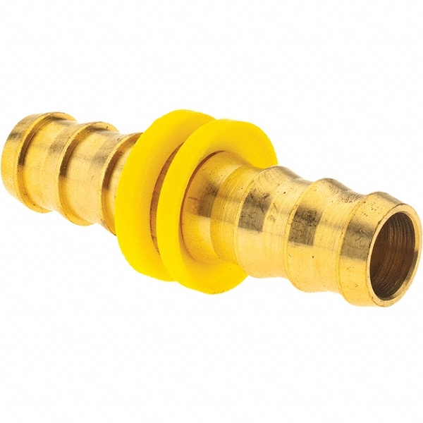 Barbed Push-On Hose Splicer: 5/8", Brass