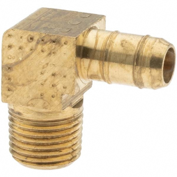Barbed Tube Male Elbow: Multiple Barbs, 1/8-27