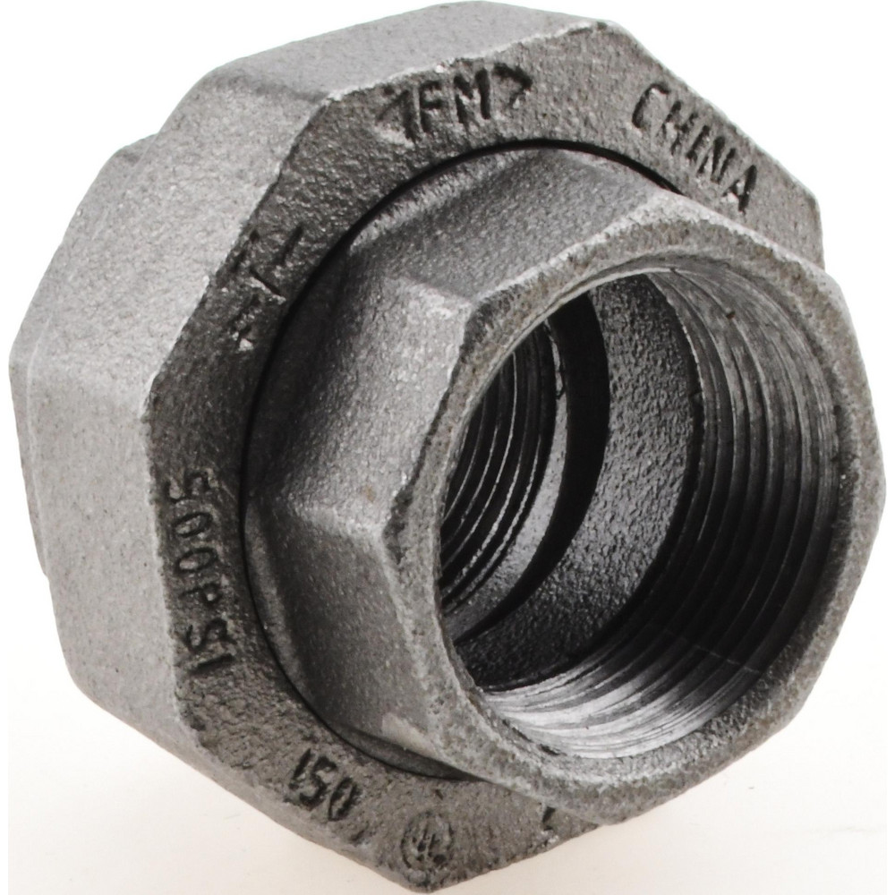 Black Union: 1-1/4", Threaded