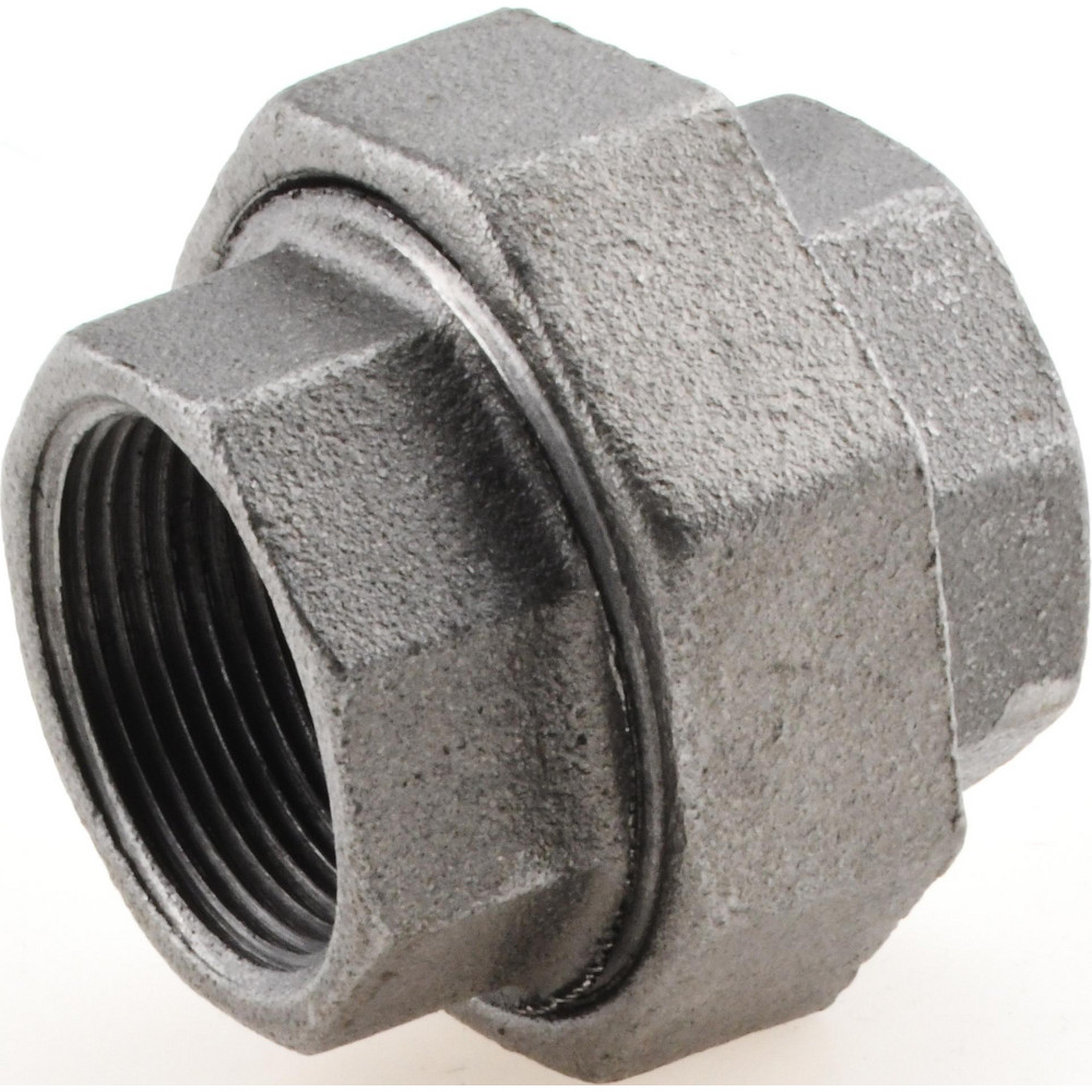 Value Collection Size 11/4", Class 150, Malleable Iron Black Pipe Union 53581344 MSC