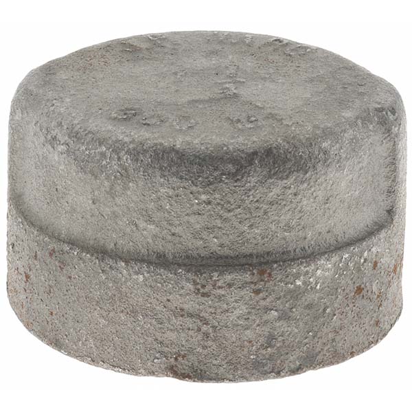 Size 1-1/4", Class 300, Malleable Iron Black Pipe End Cap