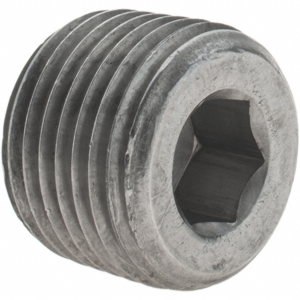 Black Countersunk Hex Plug: 1/2"