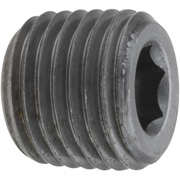 Black Countersunk Hex Plug: 1/4"