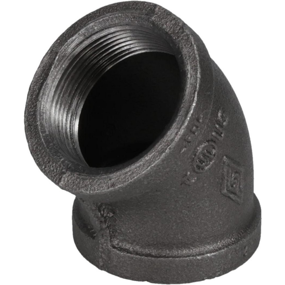 Black 45 ° Elbow: 1-1/2", Threaded