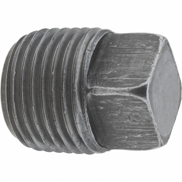 Black Square Plug: 1/2"