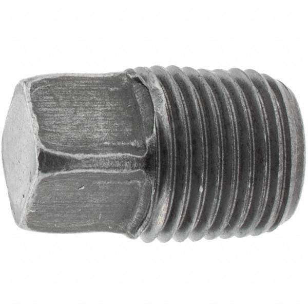 Black Square Plug: 1/8"