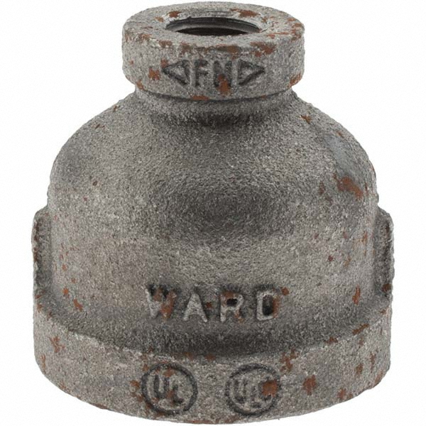 Black Reducing Coupling: 1 x 1/4"