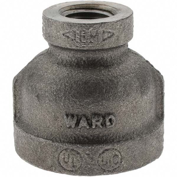 Black Reducing Coupling: 3/4 x 1/4"