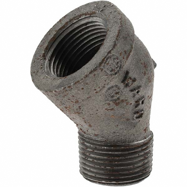 Black 45 ° Street Elbow: 3/4"
