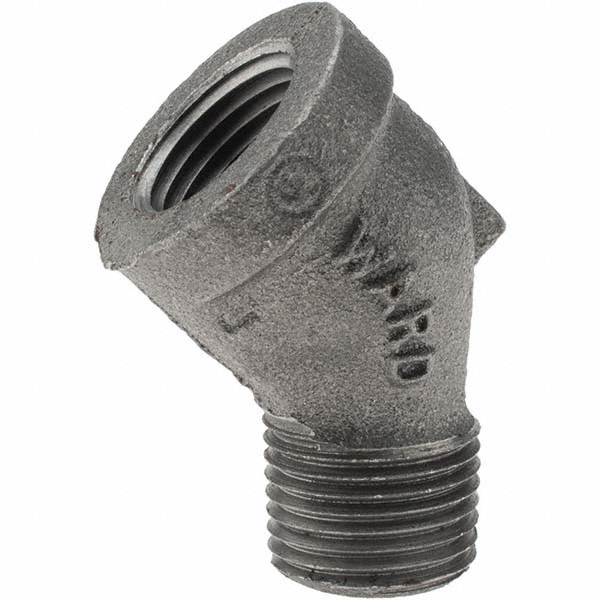 Black 45 ° Street Elbow: 1/2"