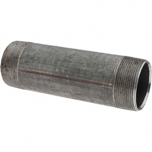Black Pipe Nipple: 2" Dia x 7" Long, Schedule 40