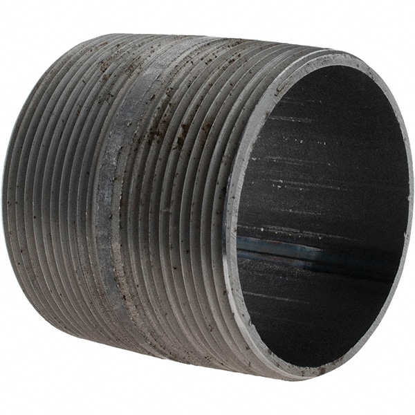 Black Pipe Nipple: 3" Dia x 3" Long, Schedule 40