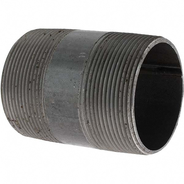 Black Pipe Nipple: 3" Dia x 4-1/2" Long, Schedule 40