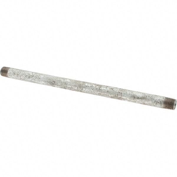 Black Pipe Nipple: 1/8" Dia x 7" Long, Schedule 40