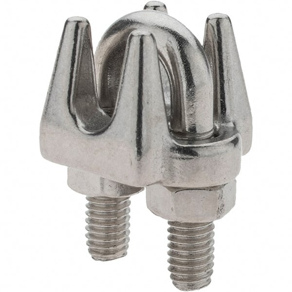 Value Collection - Wire Rope Clip: 1/4″ Rope Dia, Stainless Steel -  53589370 - MSC Industrial Supply