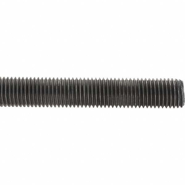 Metric Threaded Rod: M20, 1.00 m OAL, Steel, Zinc Finish - Grade 4.6