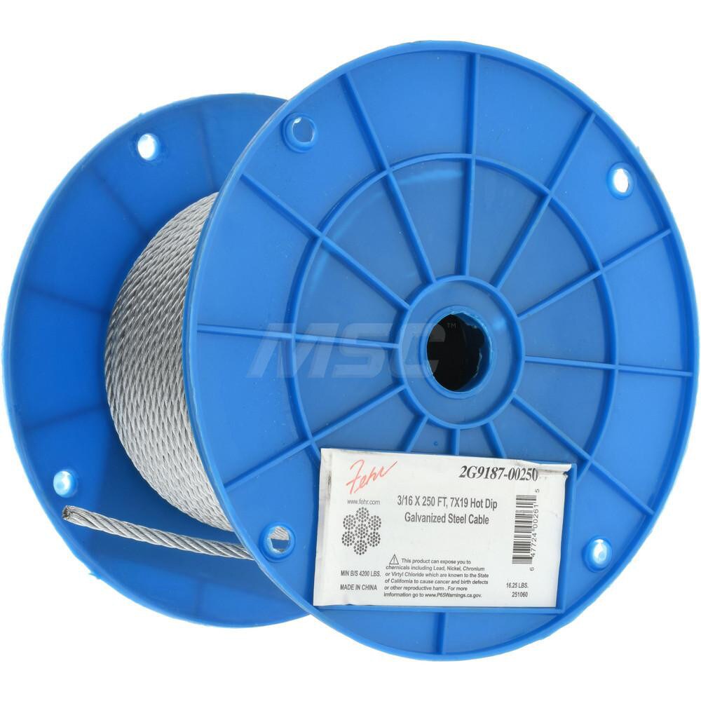3/16" Diam, Aircraft Cable