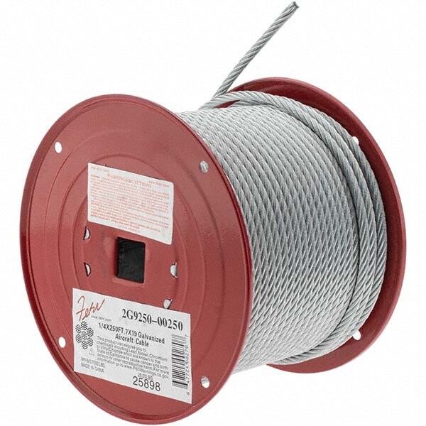 1/4" Diam, Aircraft Cable