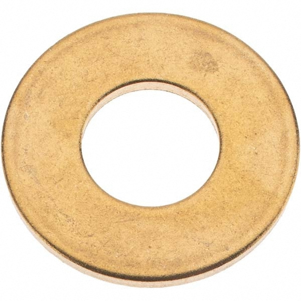 5/8" Screw Standard Flat Washer: Brass, Plain Finish