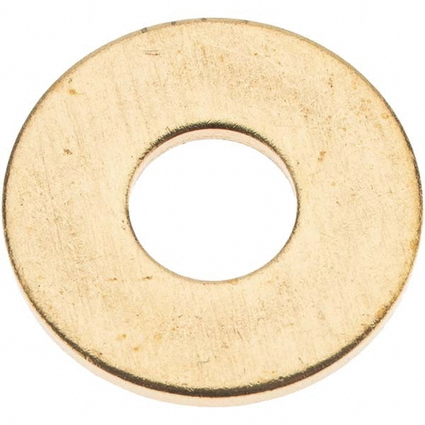 Standard Flat Washer: Brass, Plain Finish