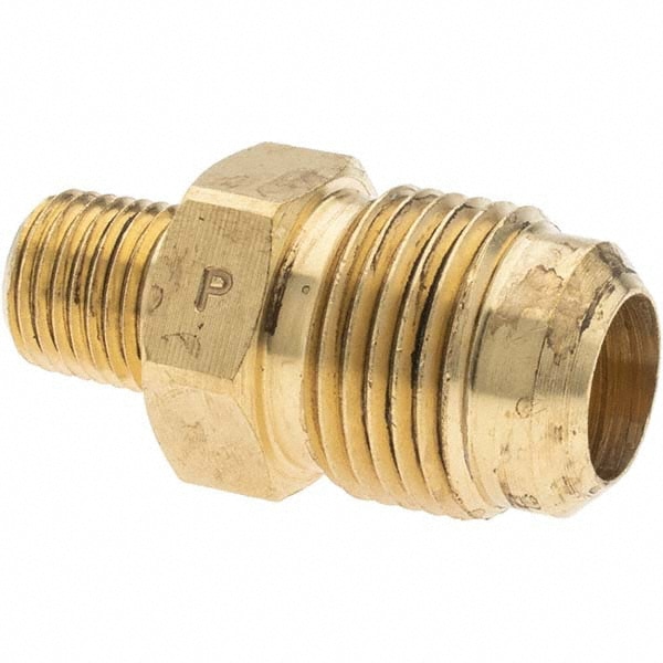 Flared Tube Connector: 5/8" Tube OD, 1/4-18 Thread