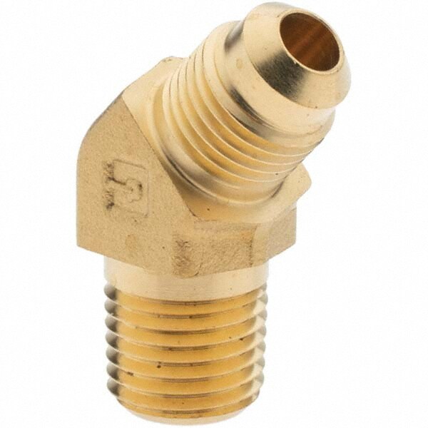 Flared Tube Fitting: 5/16" Tube OD, 1/4-18 Thread