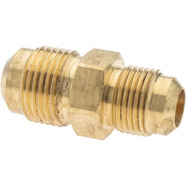 Flared Tube Union: 5/8 x 1/2" Tube OD, 7/8-14 Thread