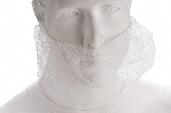 Beard Cover:  White,  Size Universal