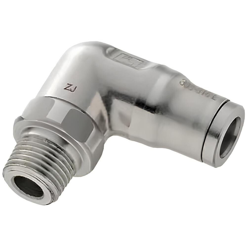 Push-To-Connect Tube to Male & Tube to Male NPT Tube Fitting: 1/4" Thread, 1/2" OD
