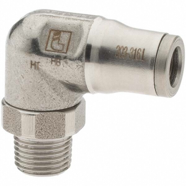 Push-To-Connect Tube to Male & Tube to Male BSPT Tube Fitting: 1/8" Thread