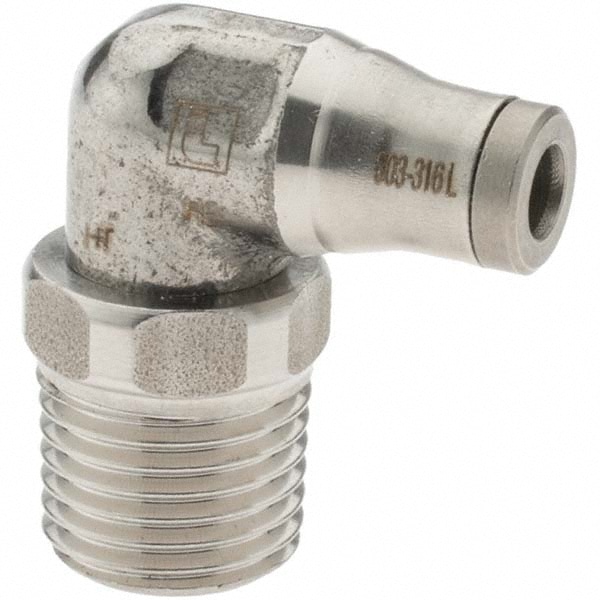 Push-To-Connect Tube to Male & Tube to Male BSPT Tube Fitting: 1/4" Thread
