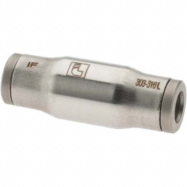 Push-To-Connect Tube to Tube Tube Fitting: 3/16" OD