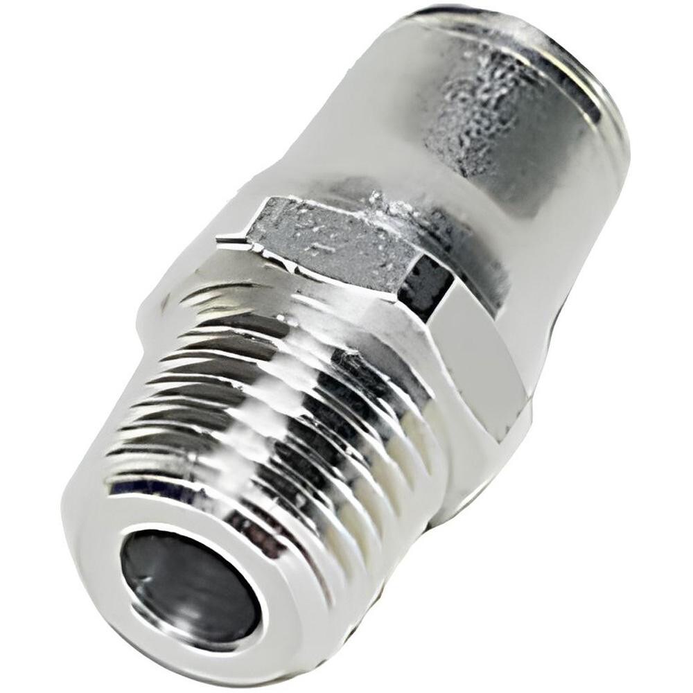 Push-To-Connect Tube to Male & Tube to Male NPT Tube Fitting: 1/8" Thread, 3/16" OD