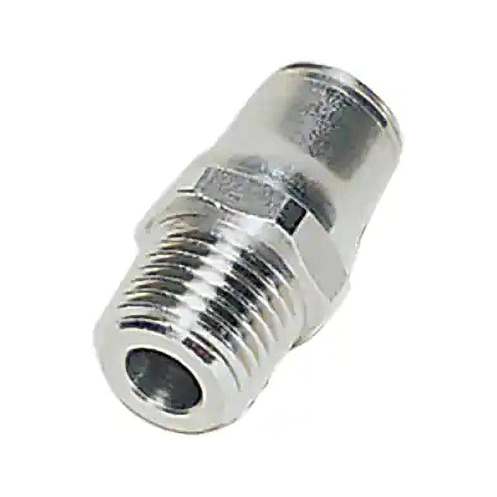 Push-To-Connect Tube to Male & Tube to Male NPT Tube Fitting: Male Connector, 3/8" Thread