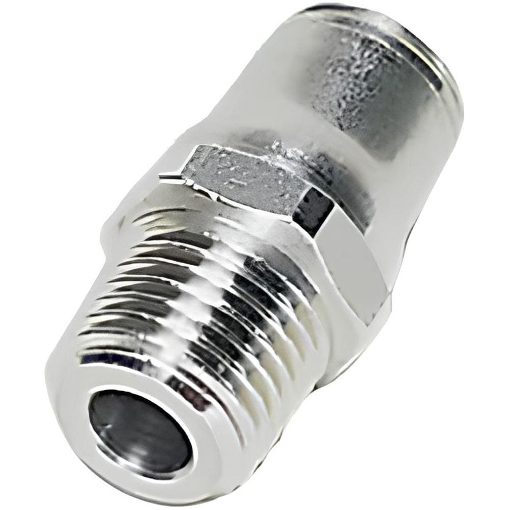 Push-To-Connect Tube to Male & Tube to Male BSPT Tube Fitting: 1/4" Thread