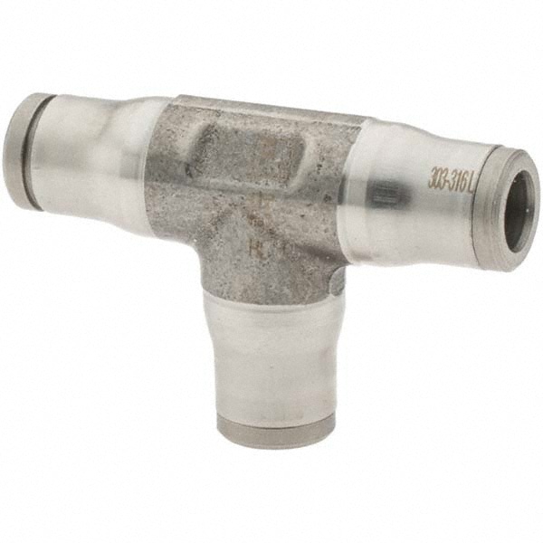 Push-To-Connect Tube to Tube Tube Fitting: 1/4" OD