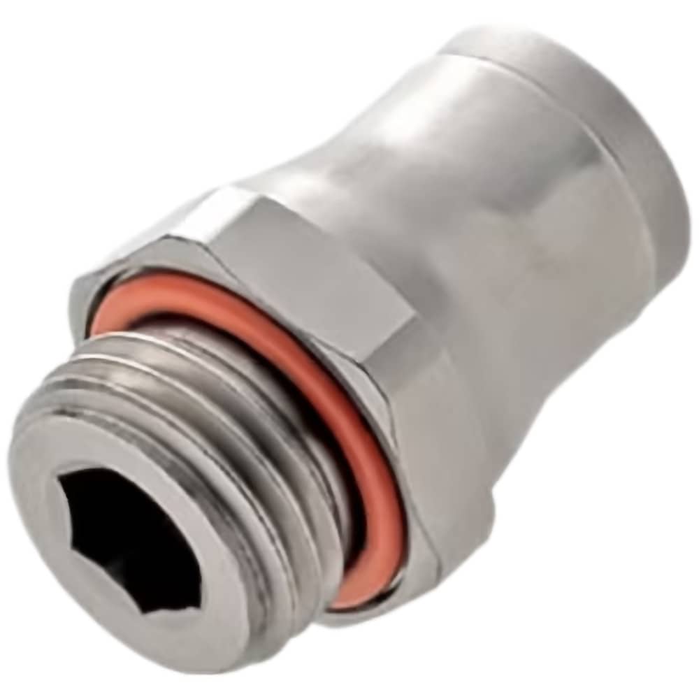 Push-To-Connect Tube to Metric Thread Tube Fitting: M5 x 0.8 Thread