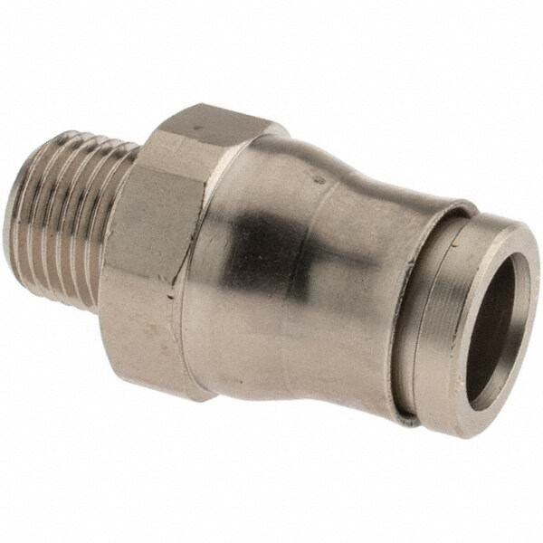 Push-To-Connect Tube to Male & Tube to Male BSPT Tube Fitting: 1/8" Thread