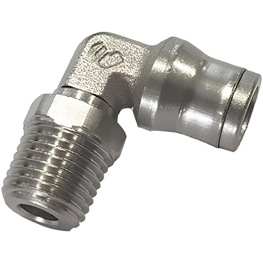 Push-To-Connect Tube to Male & Tube to Male BSPT Tube Fitting: 3/8" Thread