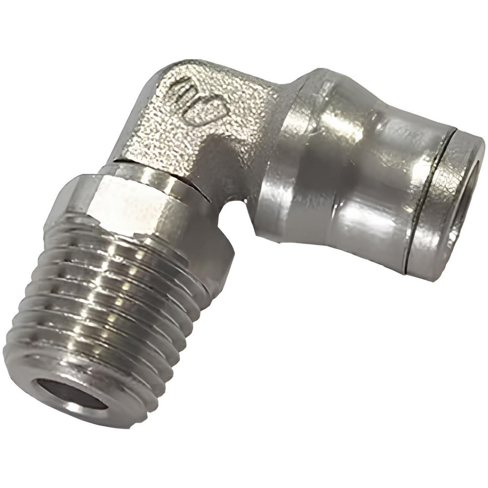 Push-To-Connect Tube to Male & Tube to Male BSPT Tube Fitting: 1/4" Thread