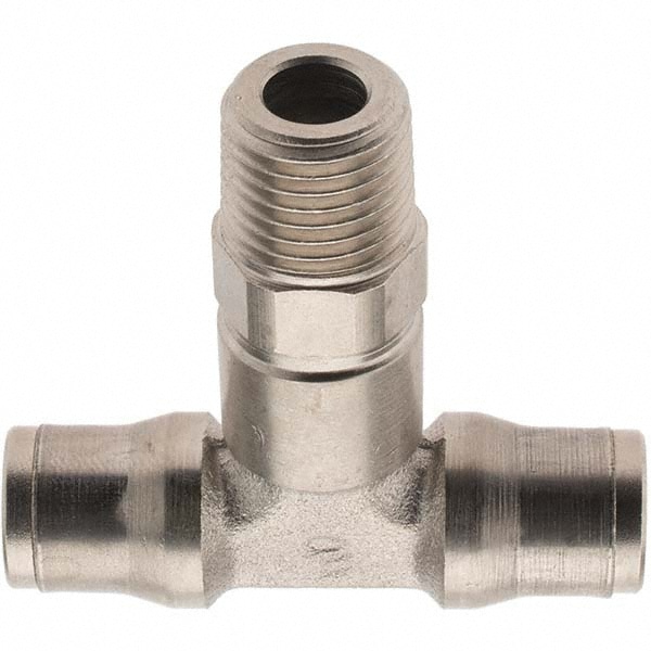 Push-To-Connect Tube to Male & Tube to Male BSPT Tube Fitting: 1/4" Thread