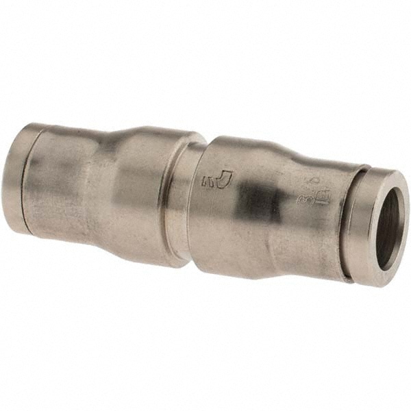 Push-To-Connect Tube to Tube Tube Fitting: Union, Straight, 3/8" OD