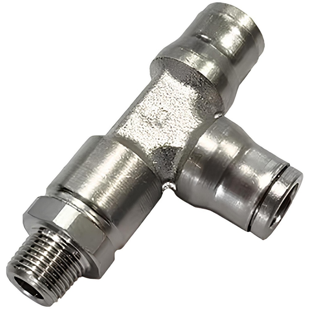 Push-To-Connect Tube to Male & Tube to Male BSPT Tube Fitting: 1/8" Thread
