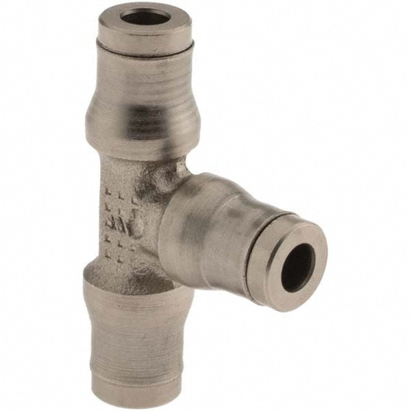 Push-To-Connect Tube to Tube Tube Fitting: Union Tee, 5/32" OD