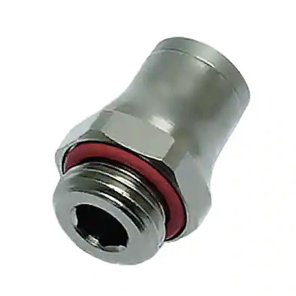 Push-To-Connect Tube to Metric Thread Tube Fitting: Male Connector, M6 x 1 Thread